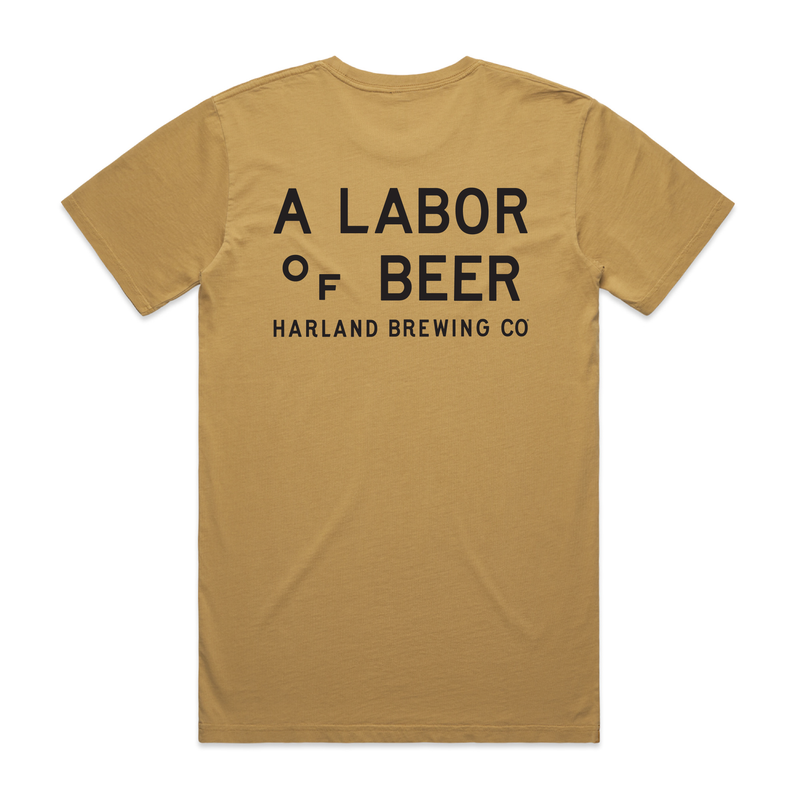 Labor of Beer T-Shirt - Gold