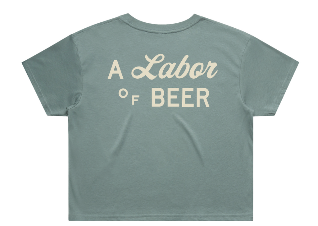 Labor Crop Tee - Blue