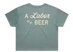 Labor Crop Tee - Blue