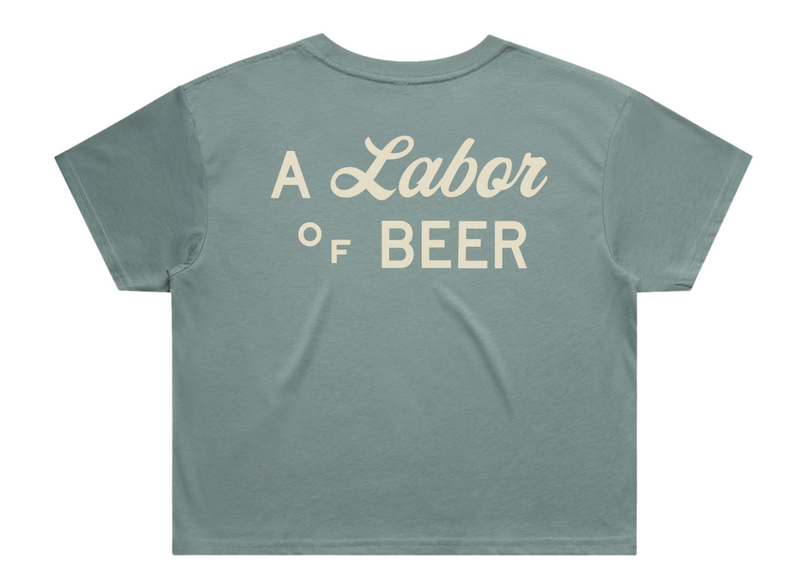 Labor Crop Tee - Blue