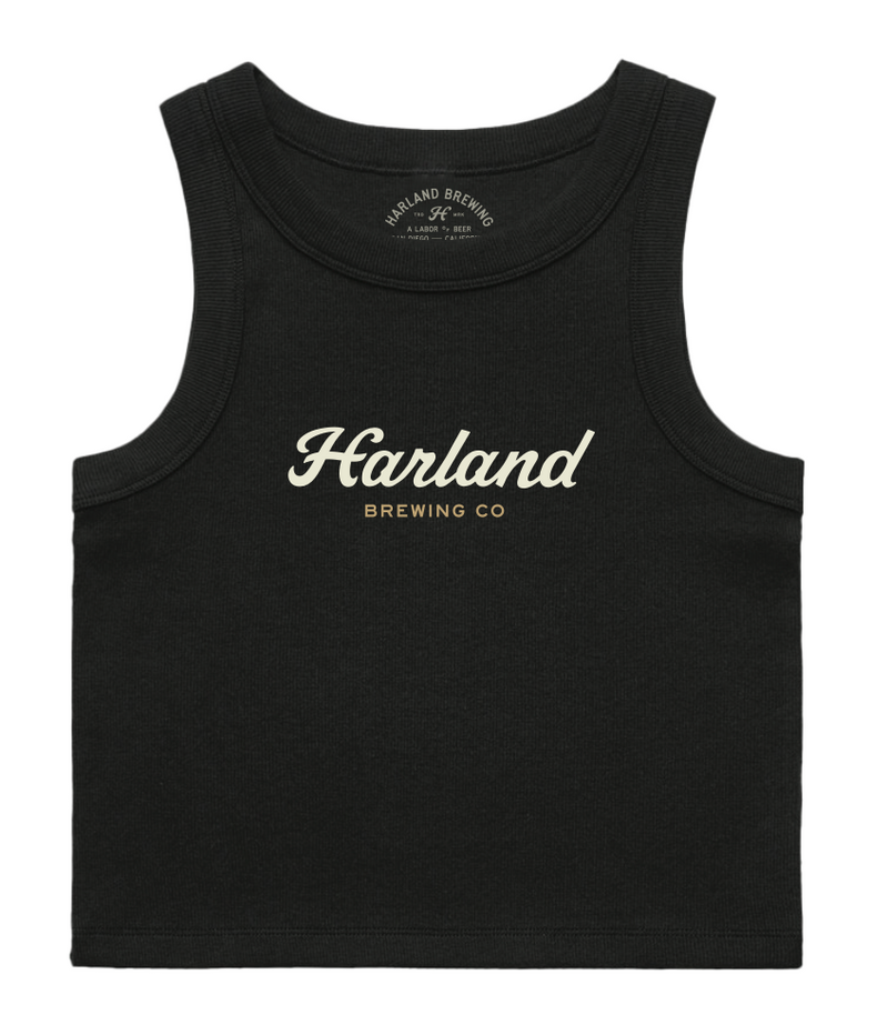 Women's Ribbed Tank - Black